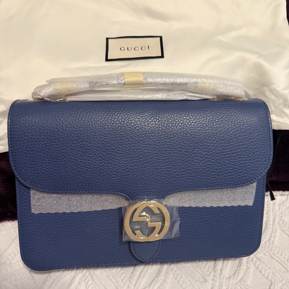 Gucci Dollar Calfskin Small Interlocking Gucci S Caspian